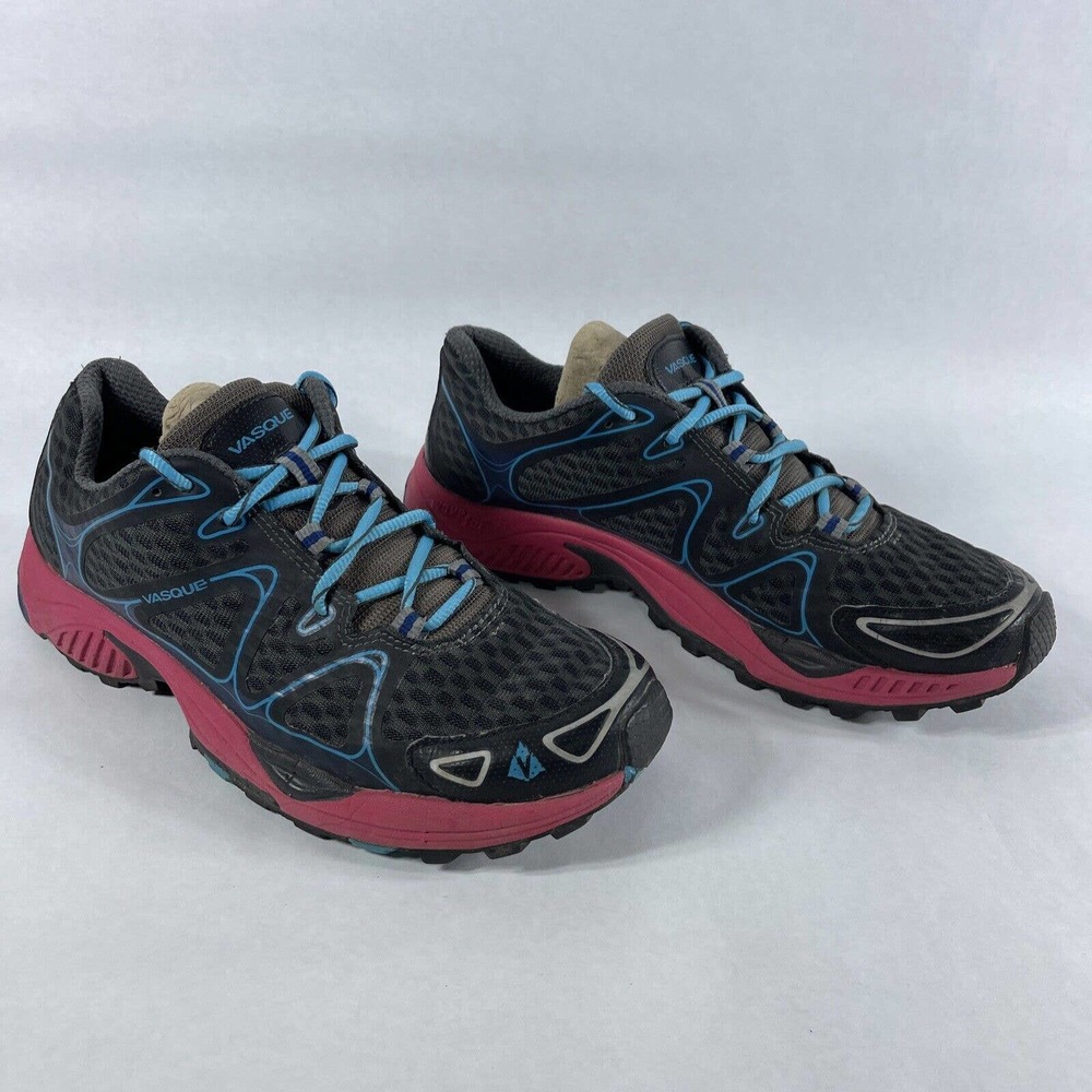 Vasque Women's Pendulum Trail Running Shoes 7589 Lace Up Size US 10 Gray/Pink